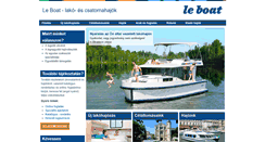 Desktop Screenshot of leboat.hu