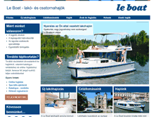 Tablet Screenshot of leboat.hu