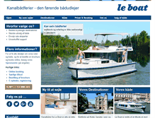 Tablet Screenshot of leboat.dk