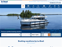 Tablet Screenshot of leboat.com
