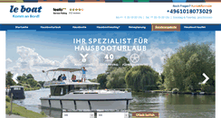 Desktop Screenshot of leboat.de