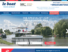 Tablet Screenshot of leboat.de