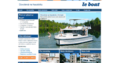 Desktop Screenshot of leboat.cz